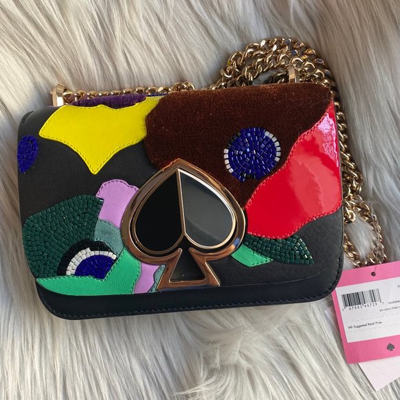 NWT KATE SPADE nicola beaded intarsia twistlock - Picture 5 of 13